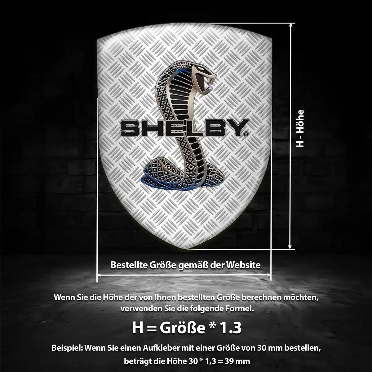 Ford Shelby Aufkleber 3D Gel Embleme Hohe Qualität