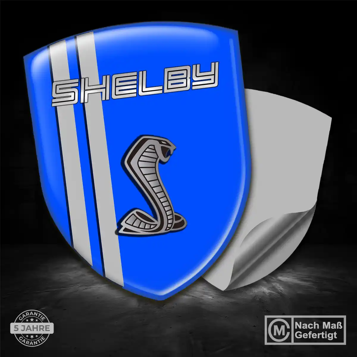 Ford Shelby Aufkleber 3D Gel Silikon Stilvolles Design