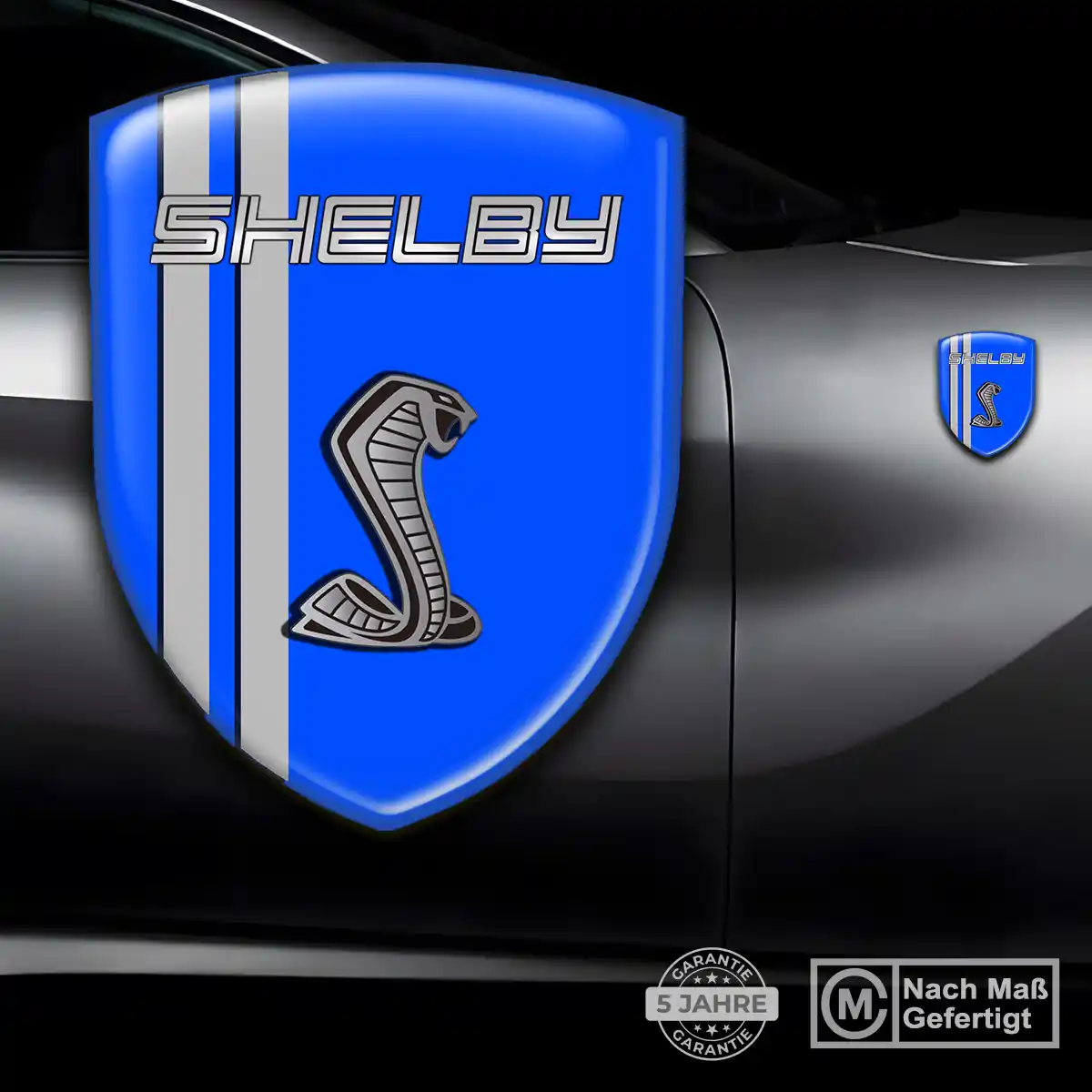Ford Shelby Aufkleber 3D Gel Silikon Stilvolles Design