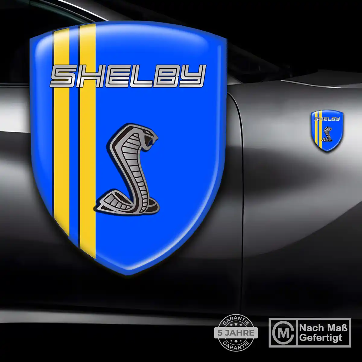 Ford Shelby Aufkleber 3D Gel Wappen Stilvolles Design