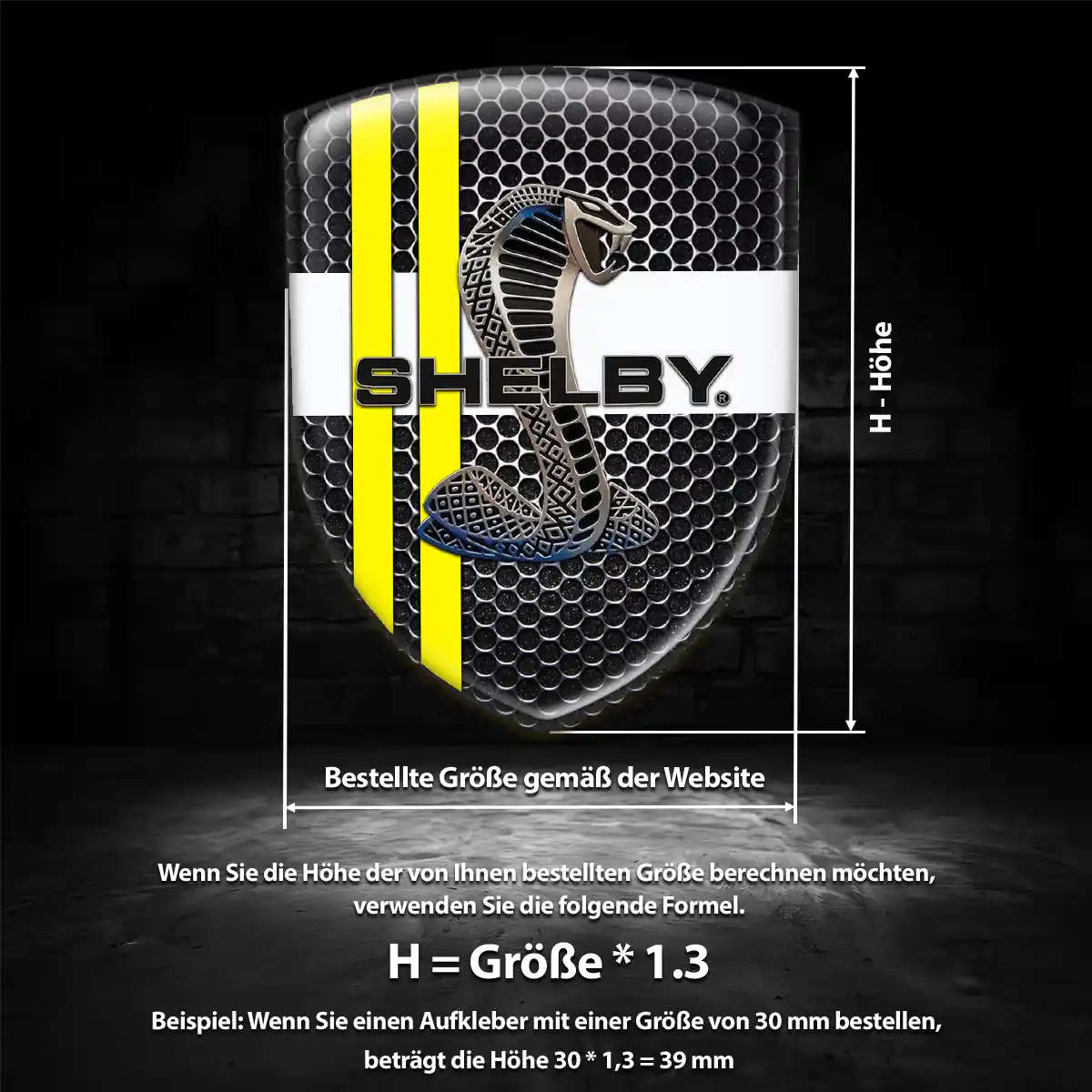 Ford Shelby Aufkleber Emblem Auto Hohe Qualität