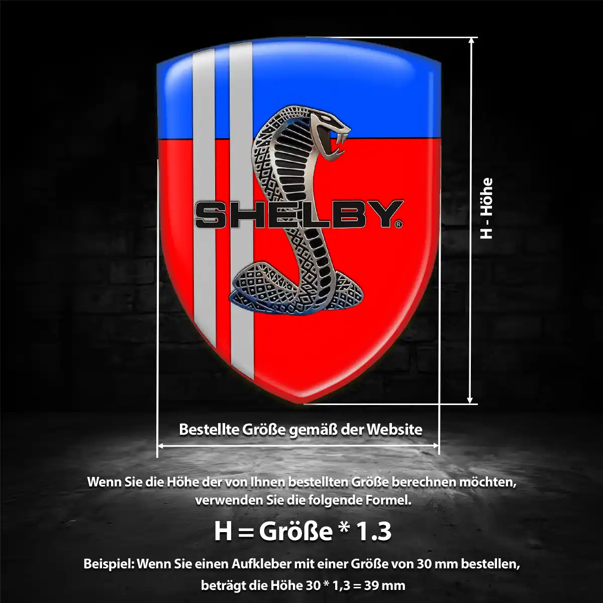 Ford Shelby Aufkleber Emblem Wappen Auto Hohe Qualität