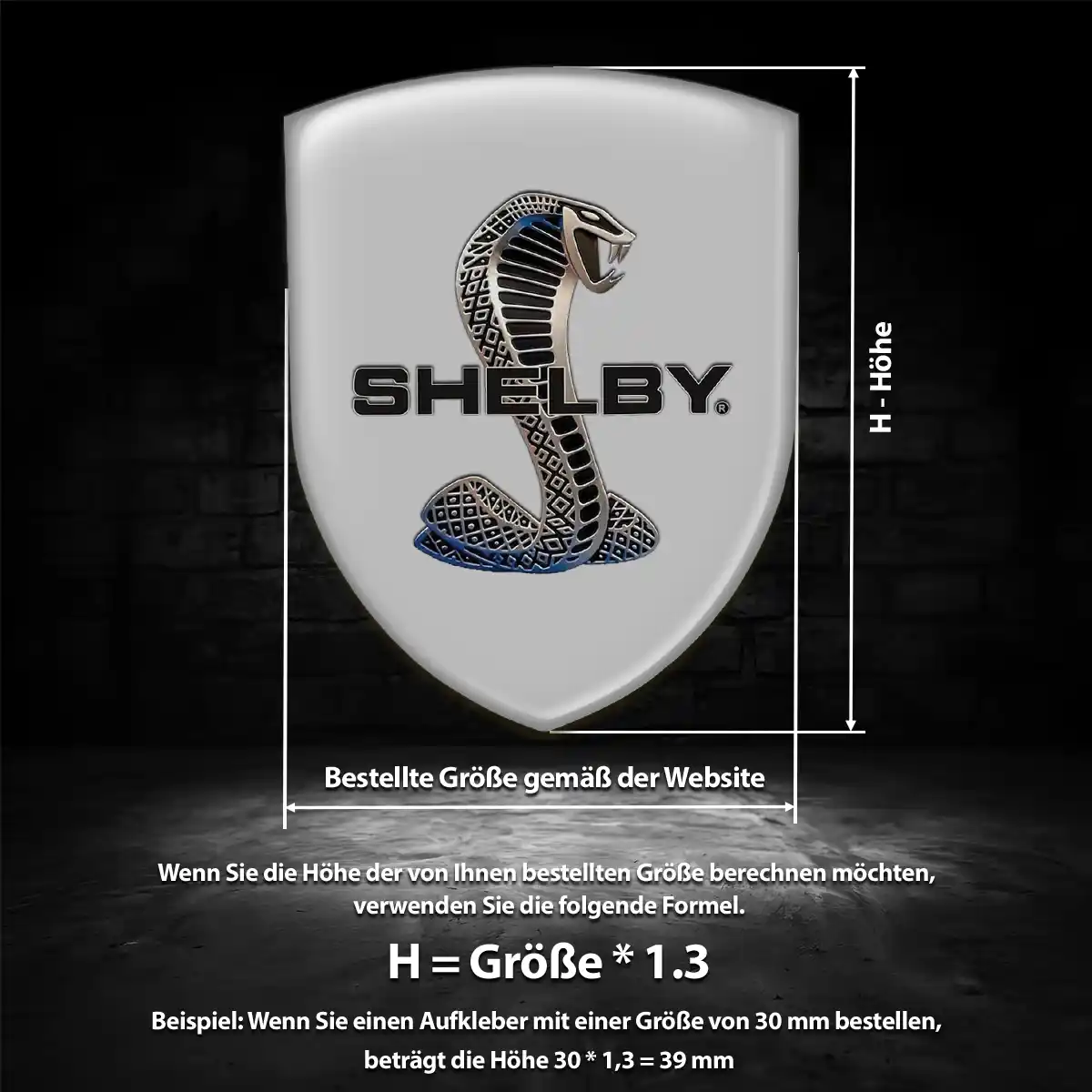 Ford Shelby Aufkleber Emblem Wappen Hohe Qualität