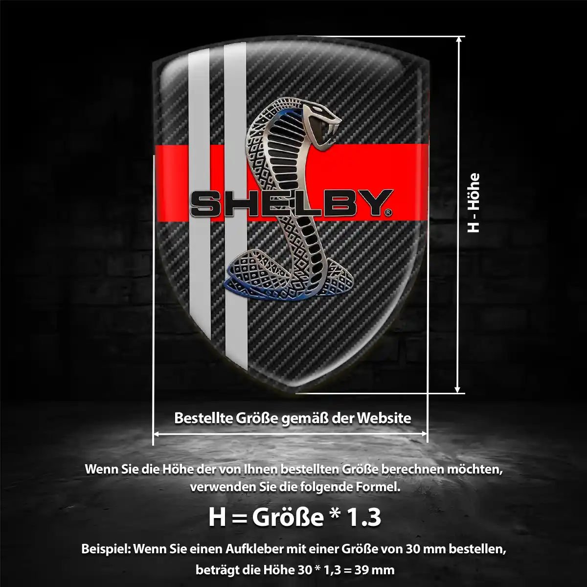 Ford Shelby Aufkleber Wappen Emblem Auto Hohe Qualität
