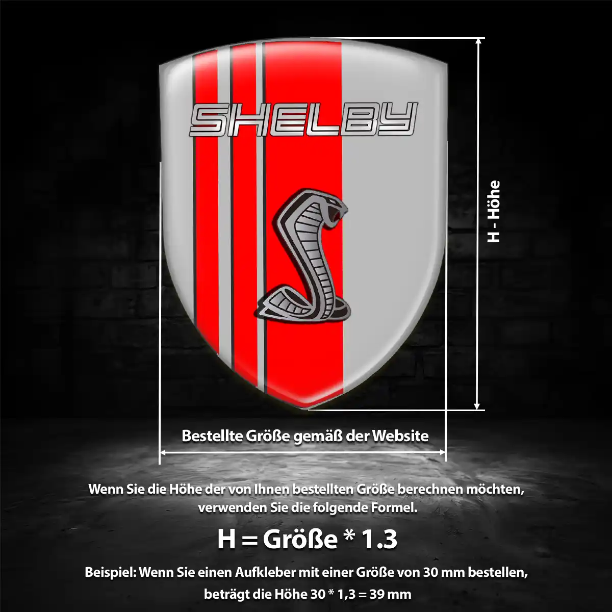 Ford Shelby Emblem Aufkleber Auto Hohe Qualität