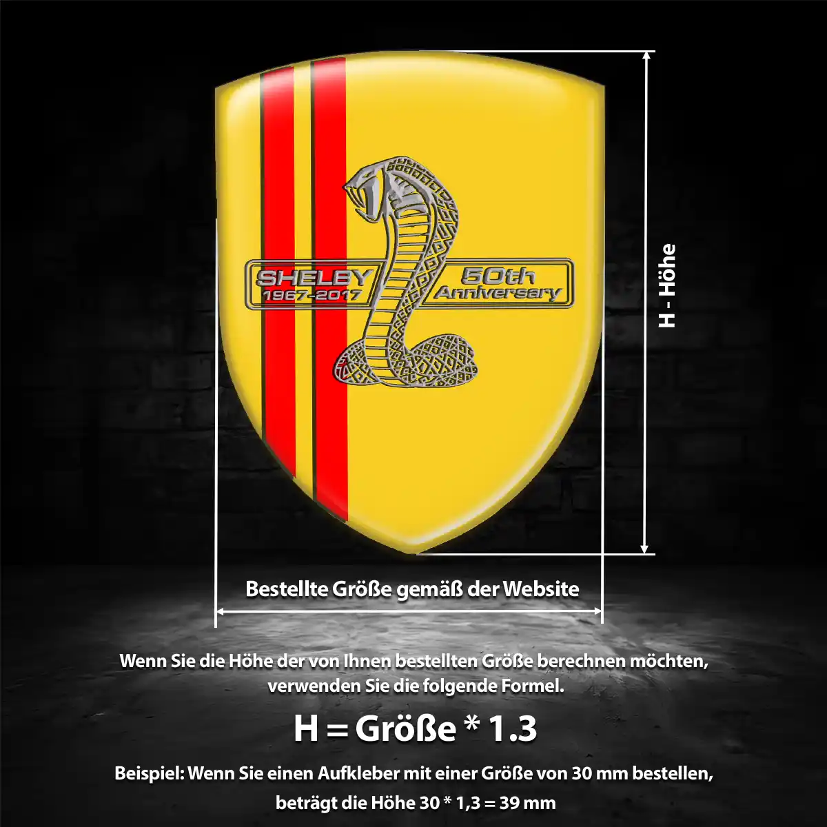Ford Shelby Emblem Aufkleber Auto Stilvolles Design