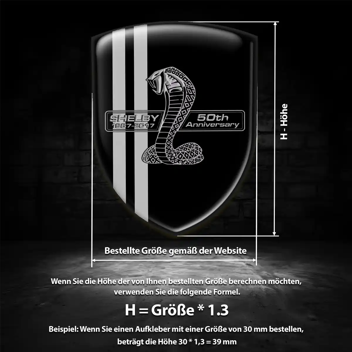 Ford Shelby Emblem Aufkleber Stilvolles Design