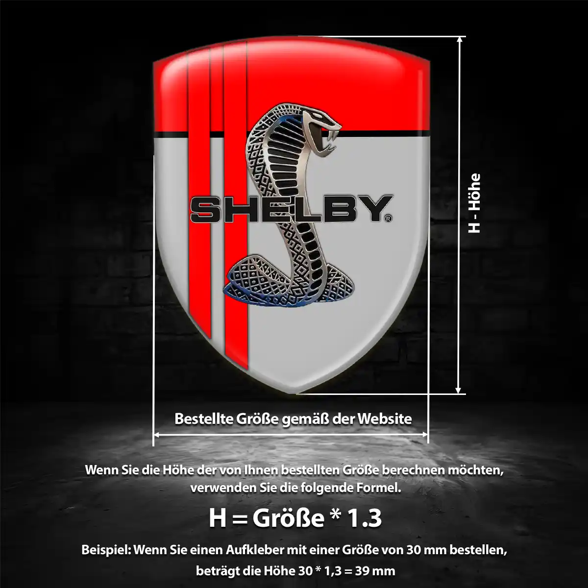 Ford Shelby Emblem Aufkleber Wappen Auto Hohe Qualität