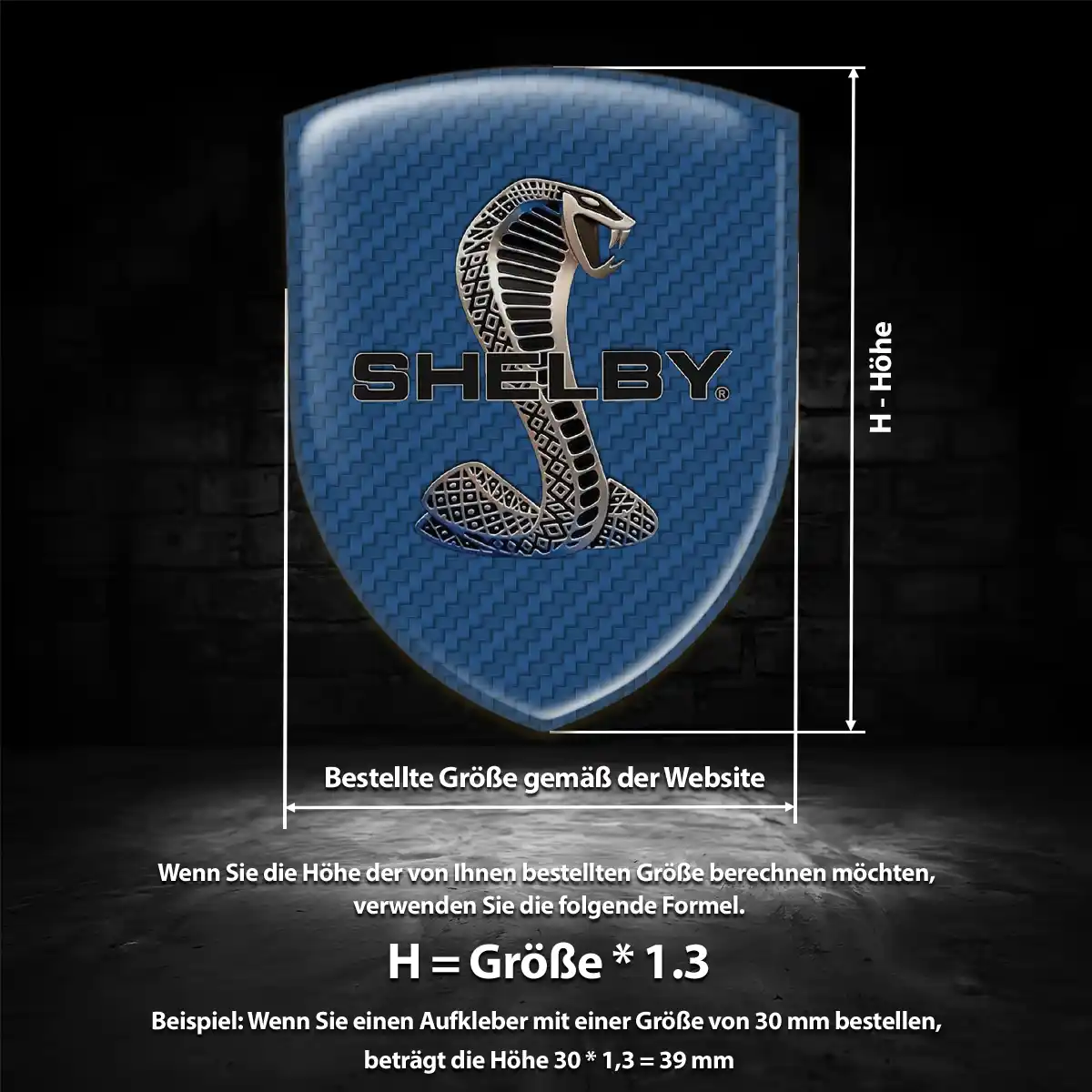 Ford Shelby Emblem Aufkleber Wappen Auto Stilvolles Design