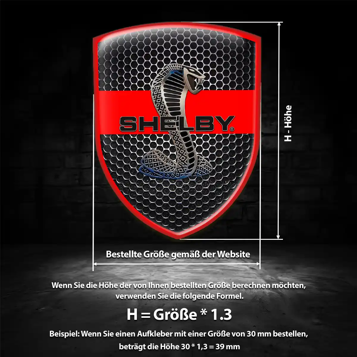 Ford Shelby Emblem Auto Stilvolles Design