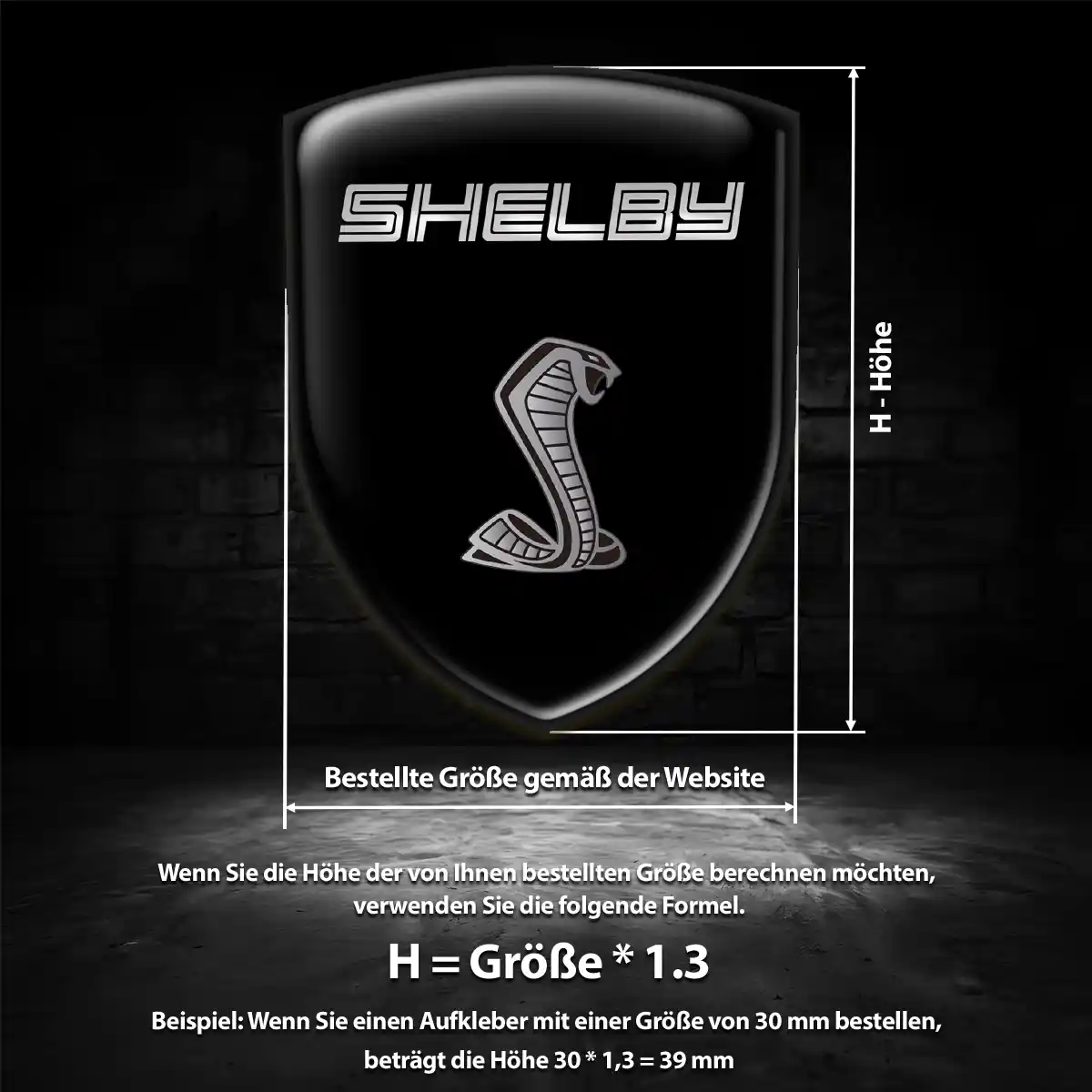 Ford Shelby Emblem Stilvolles Design