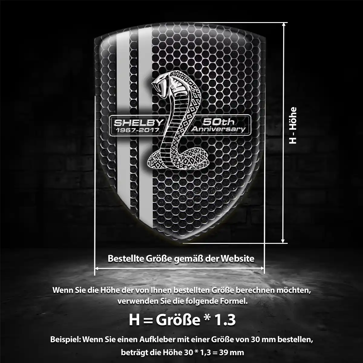 Ford Shelby Emblem Wappen Stilvolles Design