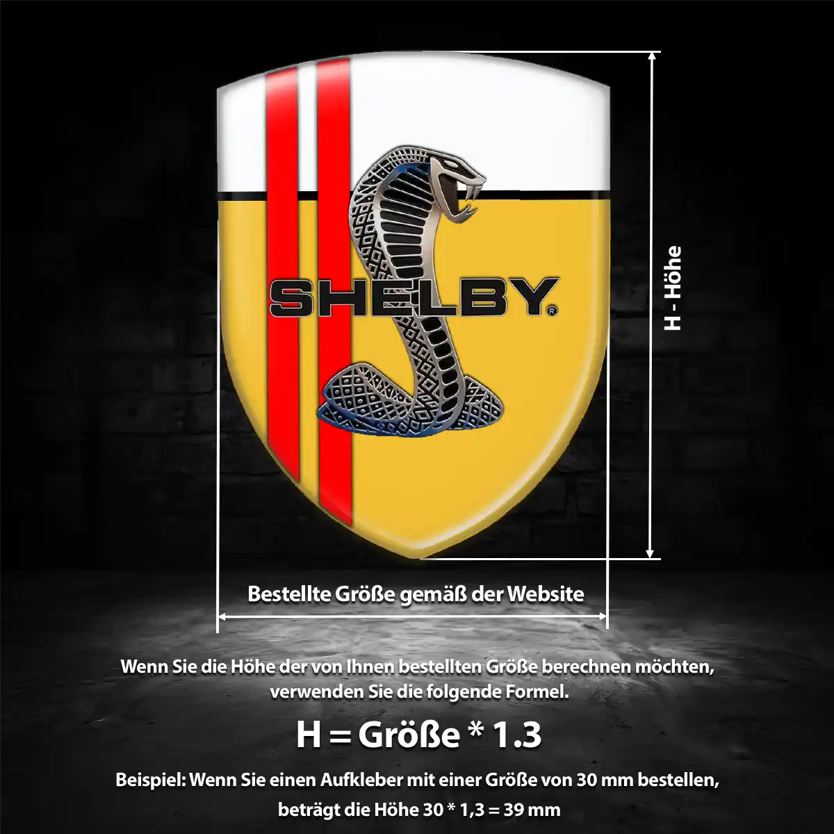 Ford Shelby Embleme Auto Hohe Qualität