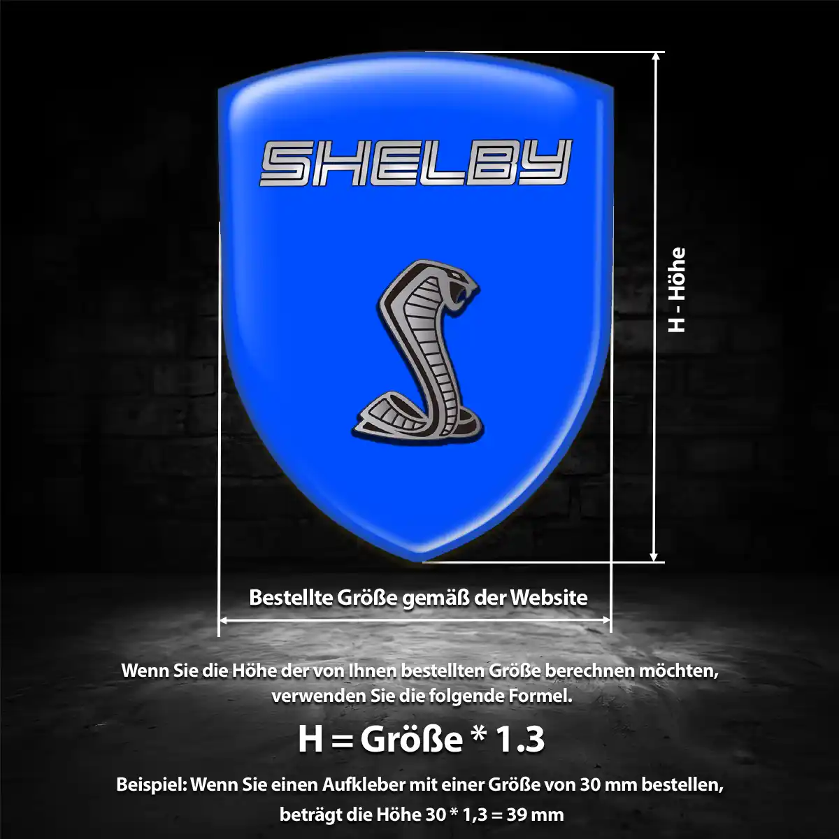 Ford Shelby Embleme Silikon Aufkleber Auto Stilvolles Design