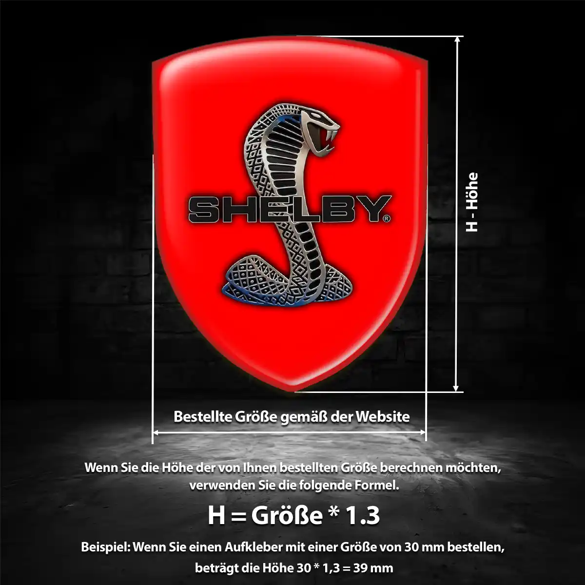 Ford Shelby Embleme Stilvolles Design