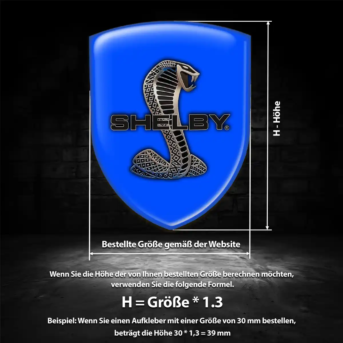 Ford Shelby Wappen Aufkleber Auto Hohe Qualität
