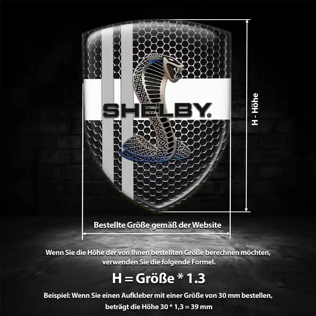 Ford Shelby Wappen Aufkleber Emblem Auto Hohe Qualität