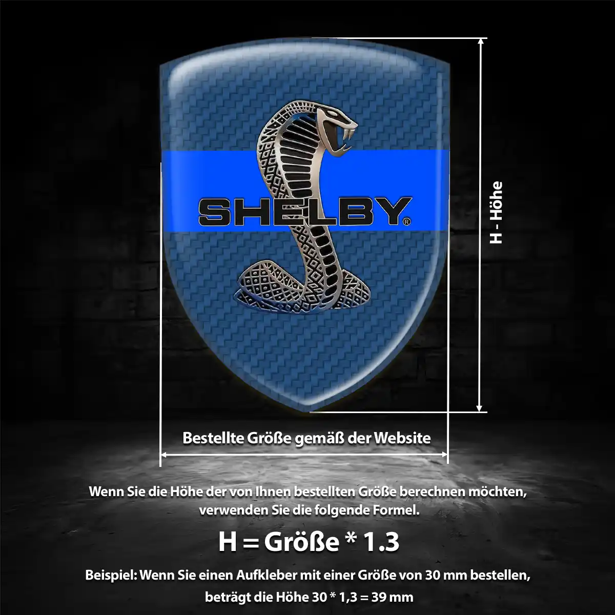 Ford Shelby Wappen Emblem Aufkleber Auto Stilvolles Design