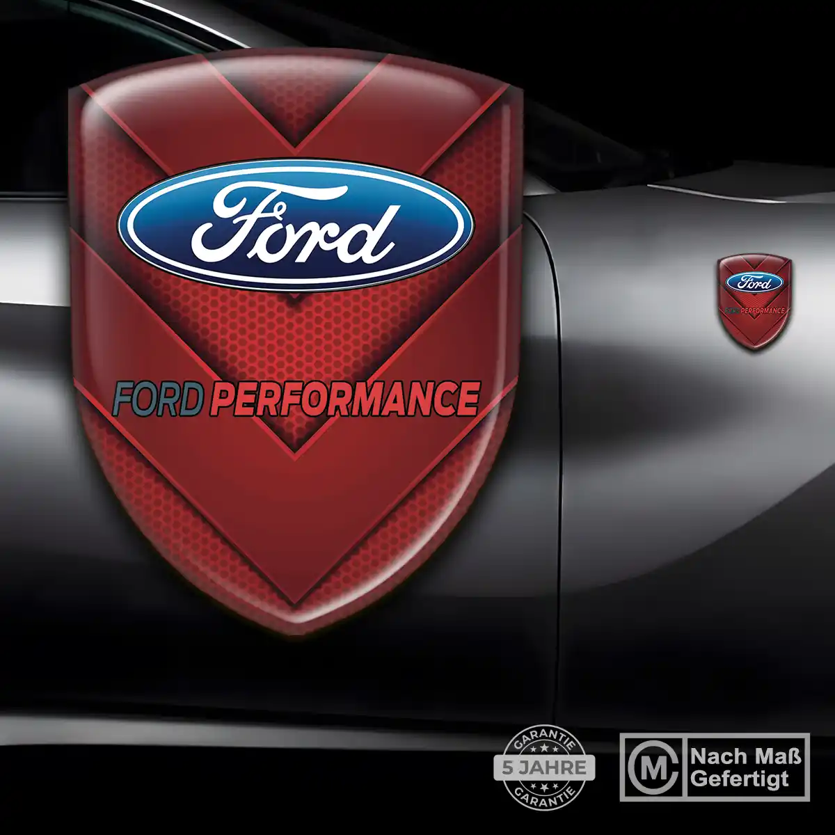 Ford Wappen Aufkleber Emblem Auto Stilvolles Design