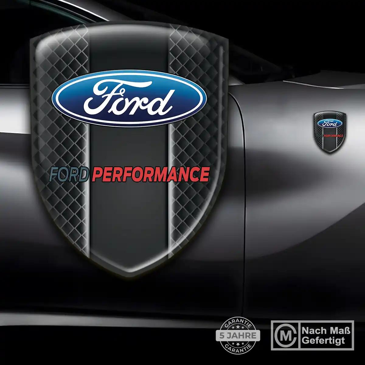 Ford Wappen Aufkleber Stilvolles Design