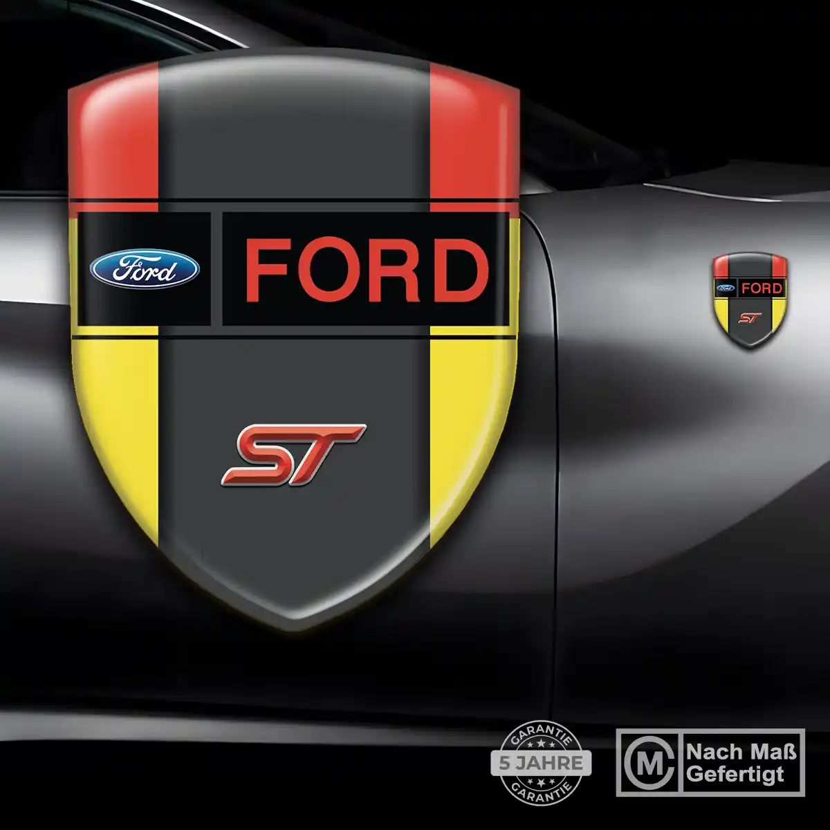 Ford Wappen Emblem Aufkleber Stilvolles Design