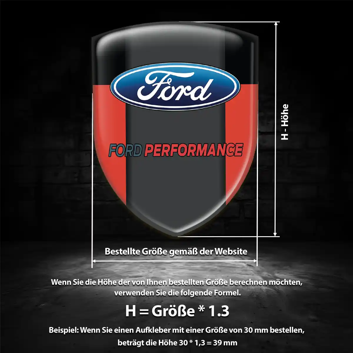 Ford Wappen Emblem Auto Stilvolles Design