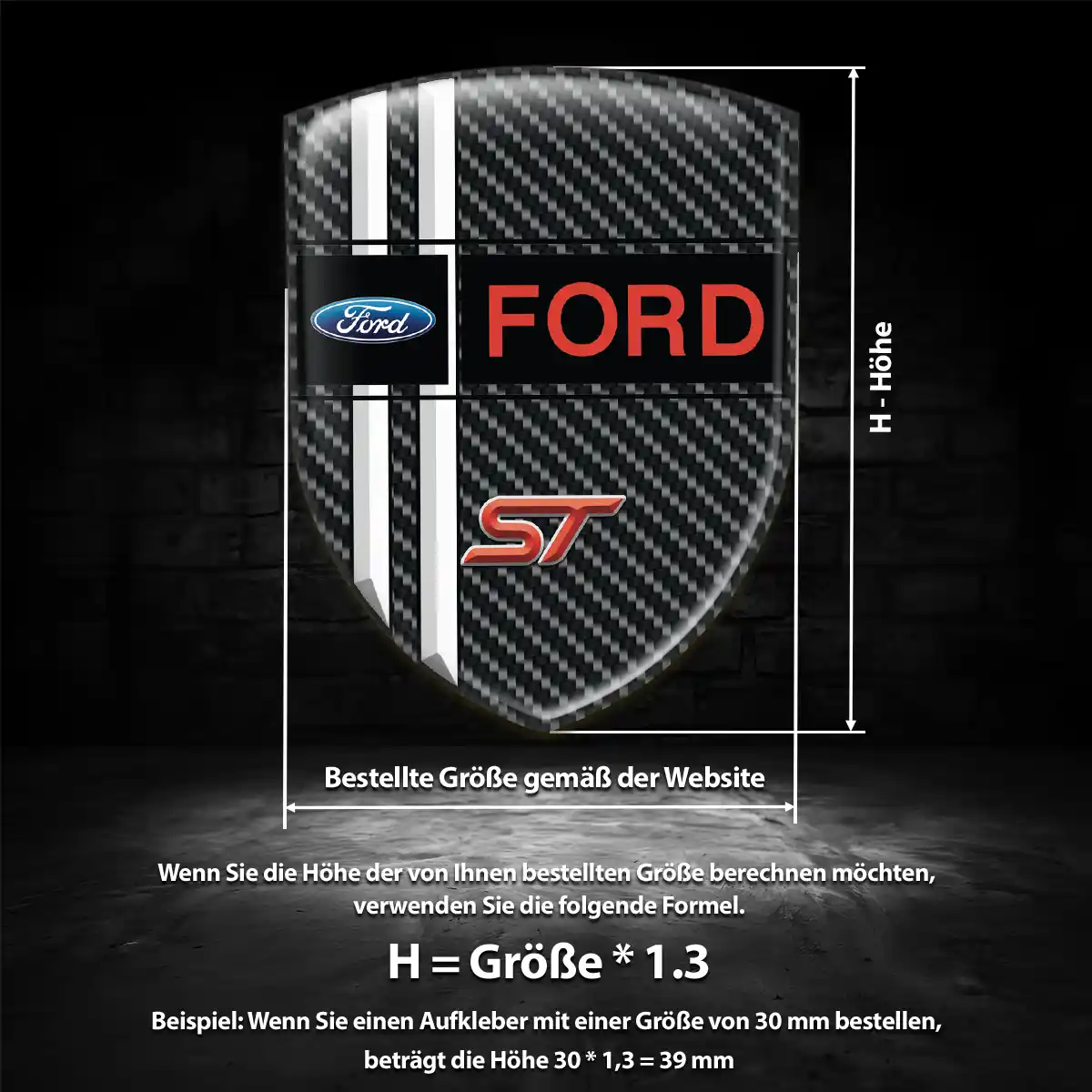 Ford Wappen Emblem Hohe Qualität