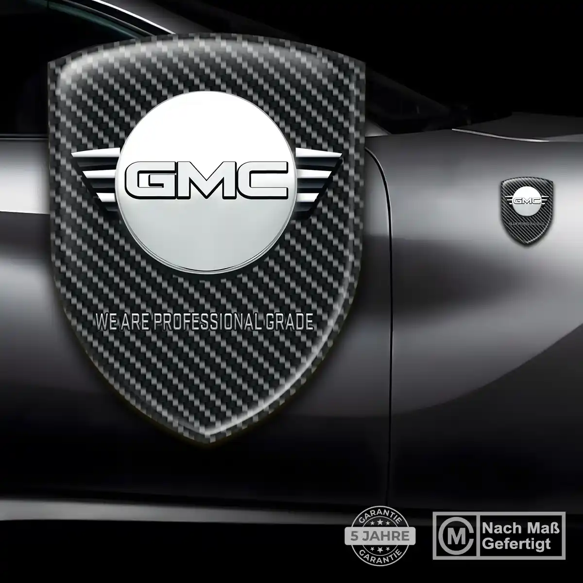 GMC 3D Gel Aufkleber Edles Design