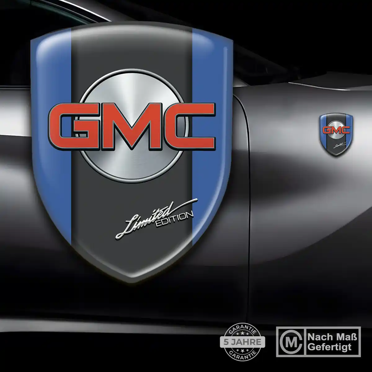 GMC 3D Gel Aufkleber Elegantes Design