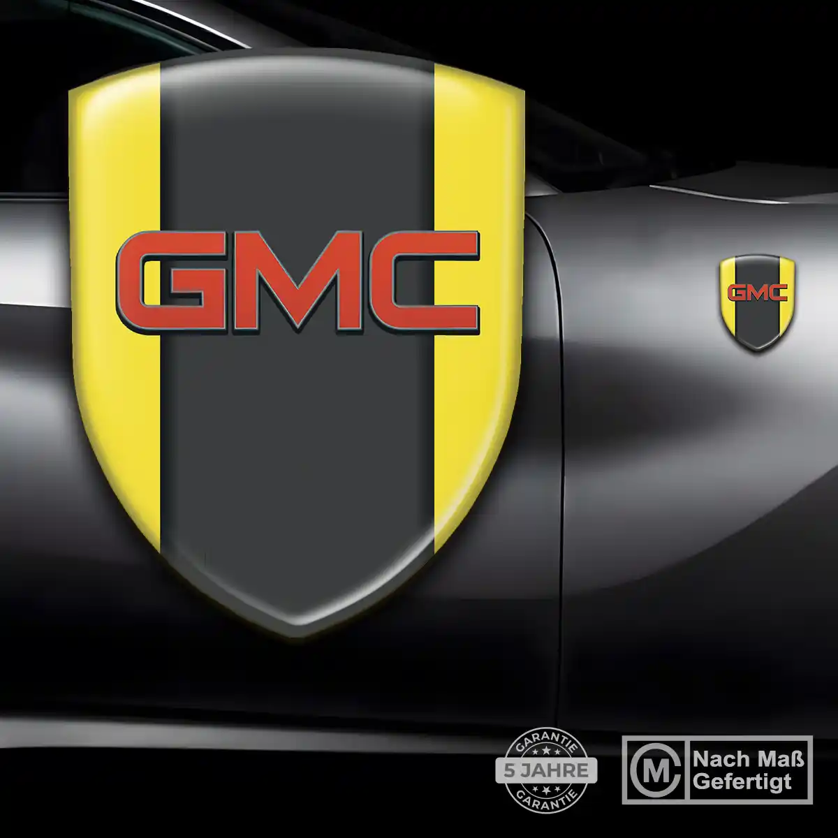 GMC 3D Gel Aufkleber Emblem Auto Hochwertiges Harz