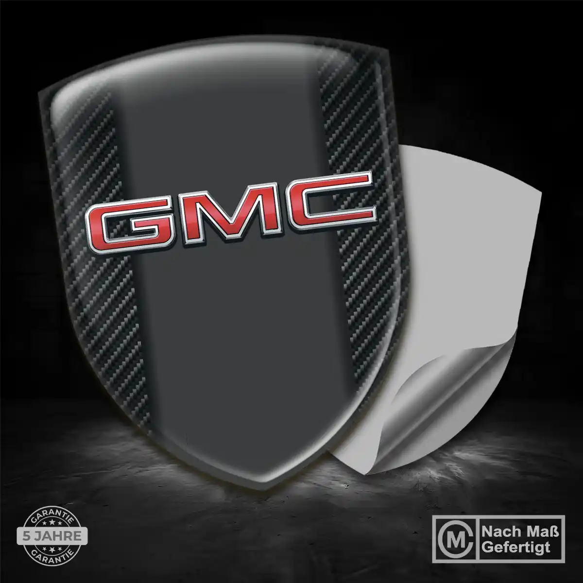 GMC 3D Gel Aufkleber Emblem Edles Design