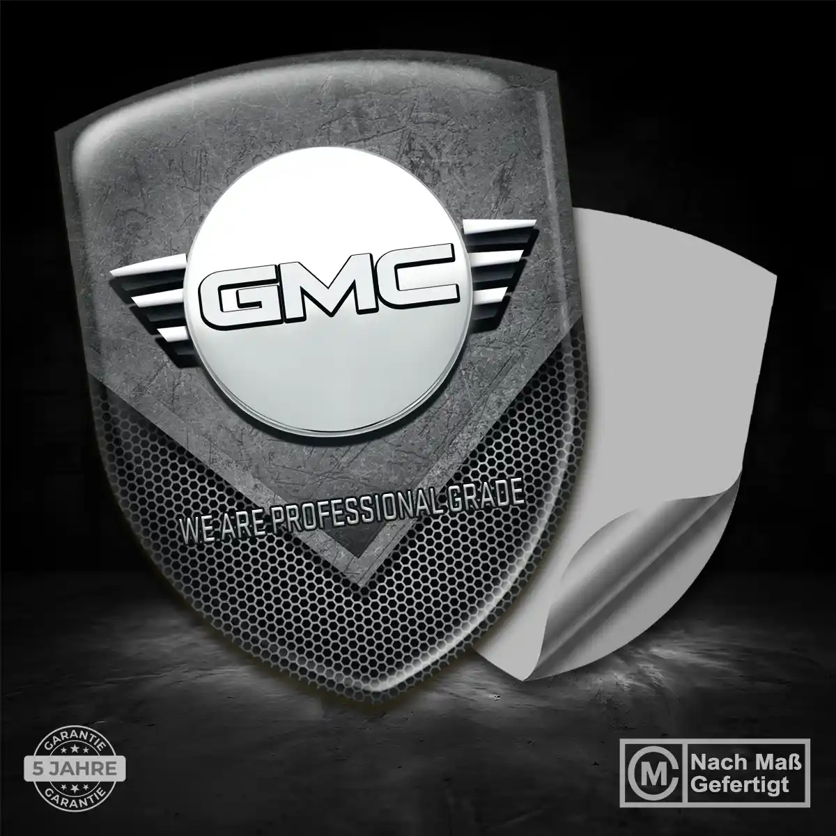 GMC 3D Gel Aufkleber Emblem Hochwertiges Harz