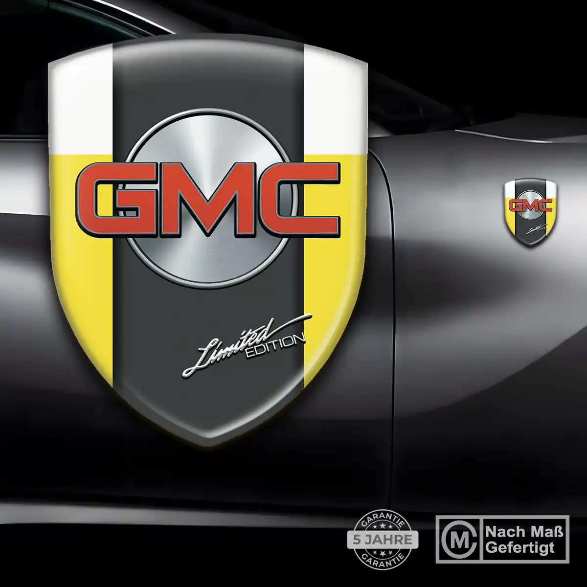 GMC 3D Gel Aufkleber Emblem Limitierte Auflage