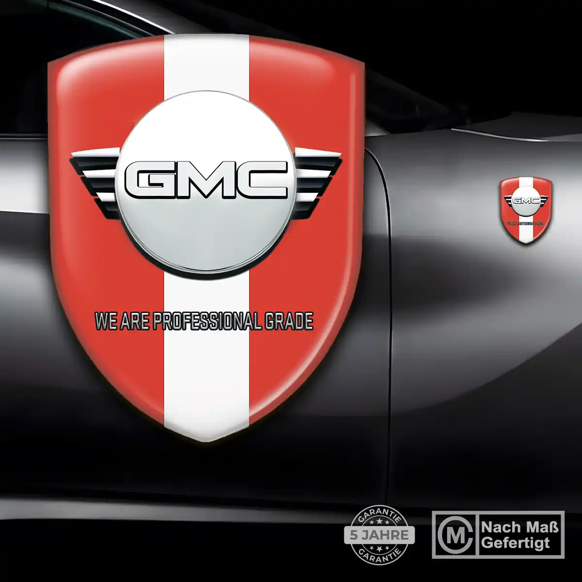 GMC 3D Gel Aufkleber Emblem Markenedition