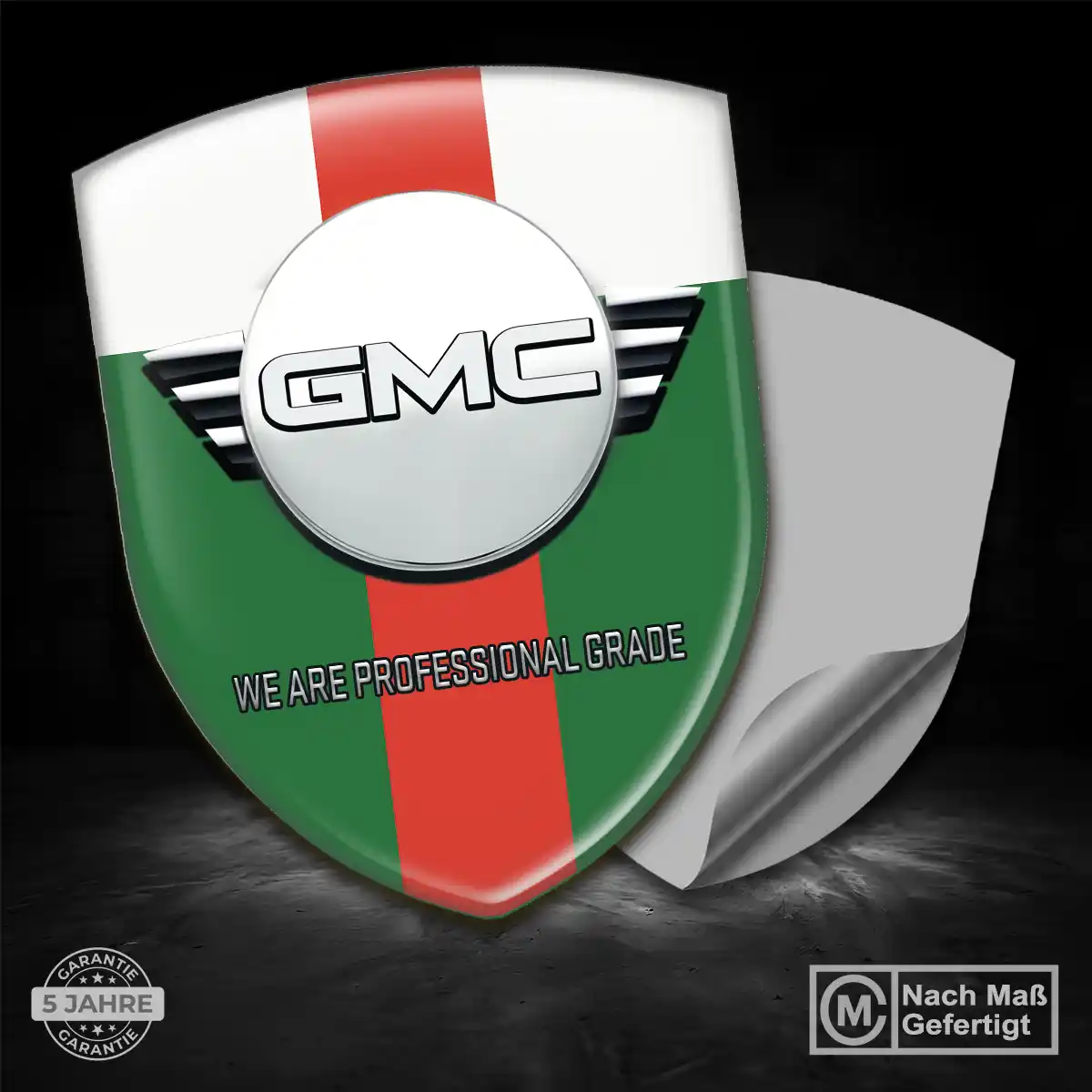 GMC 3D Gel Aufkleber Emblem Premiumqualität