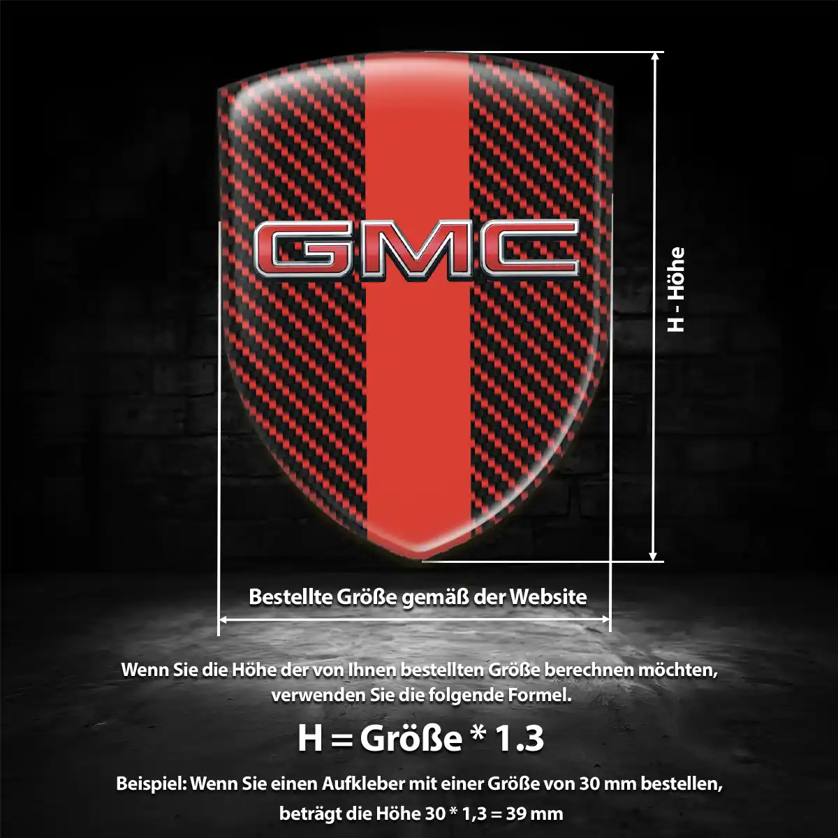 GMC 3D Gel Aufkleber Embleme Auto Luxus-Edition