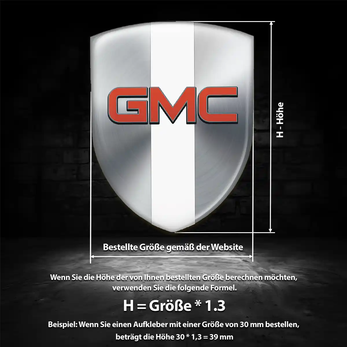 GMC 3D Gel Aufkleber Embleme Auto Premium-Edition