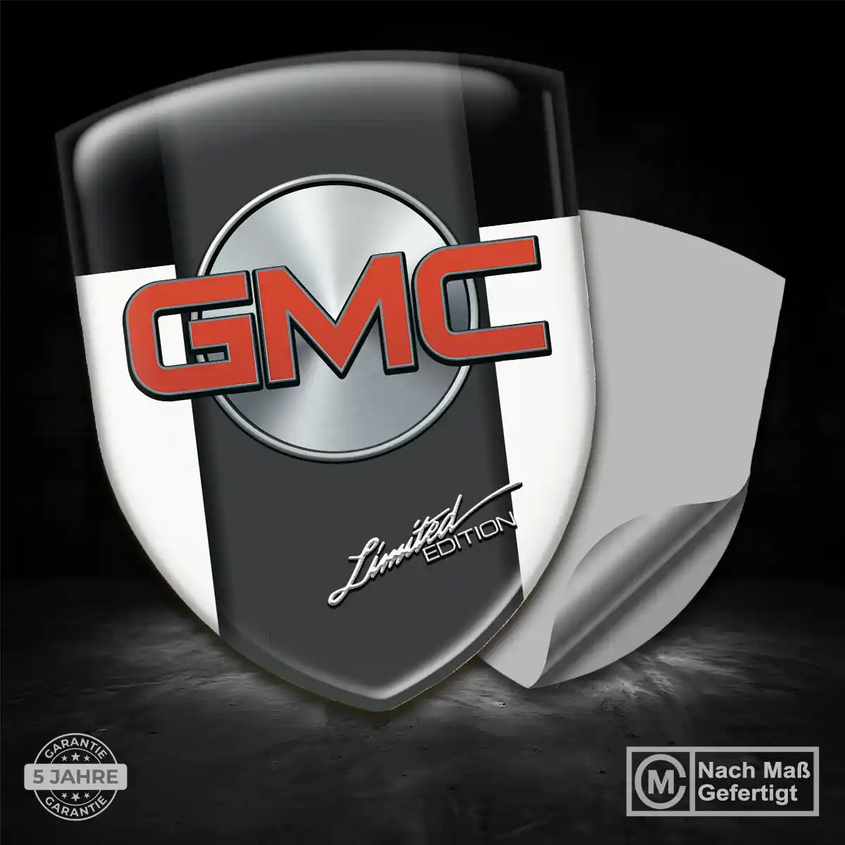 GMC 3D Gel Aufkleber Embleme Edles Design