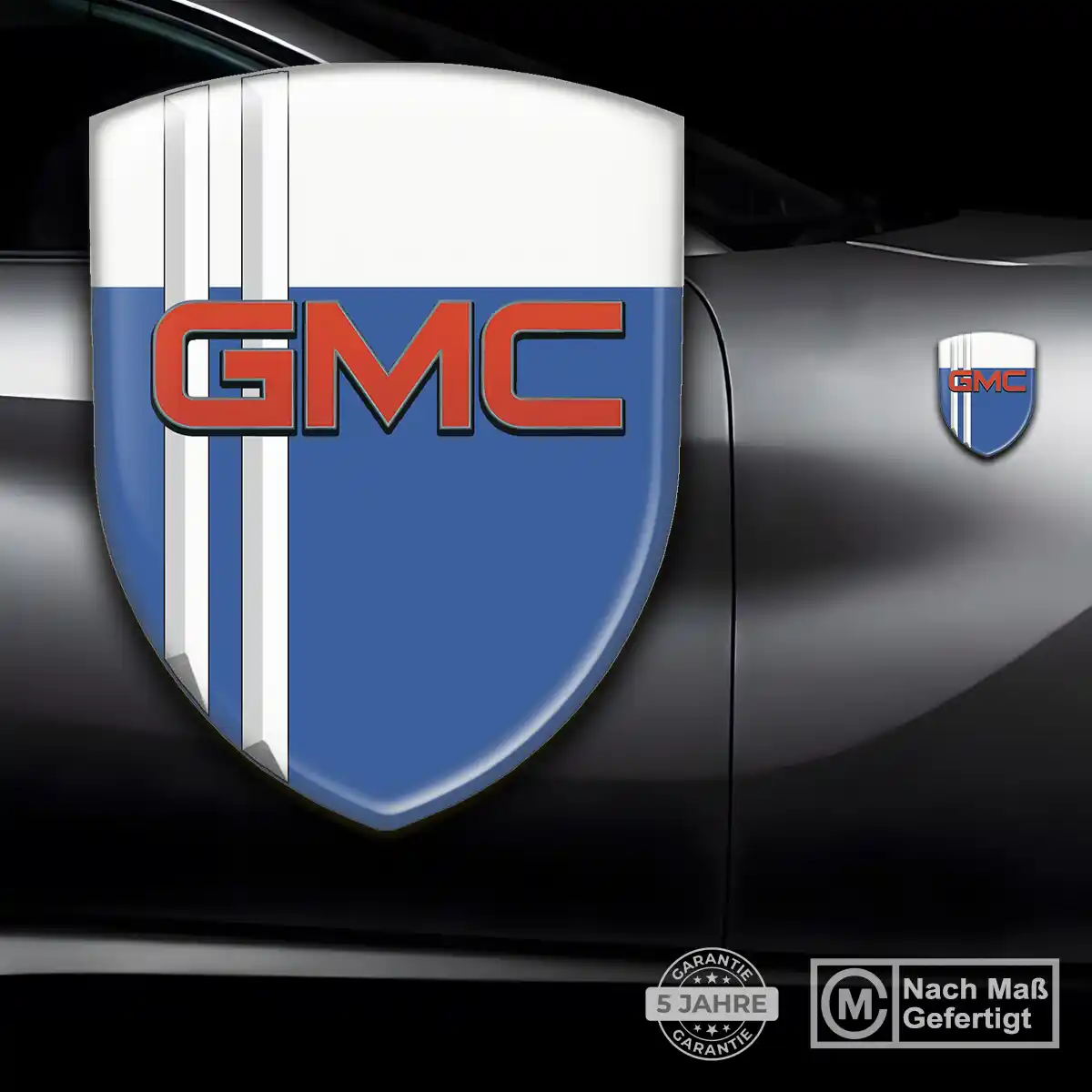 GMC 3D Gel Aufkleber Embleme Markenedition