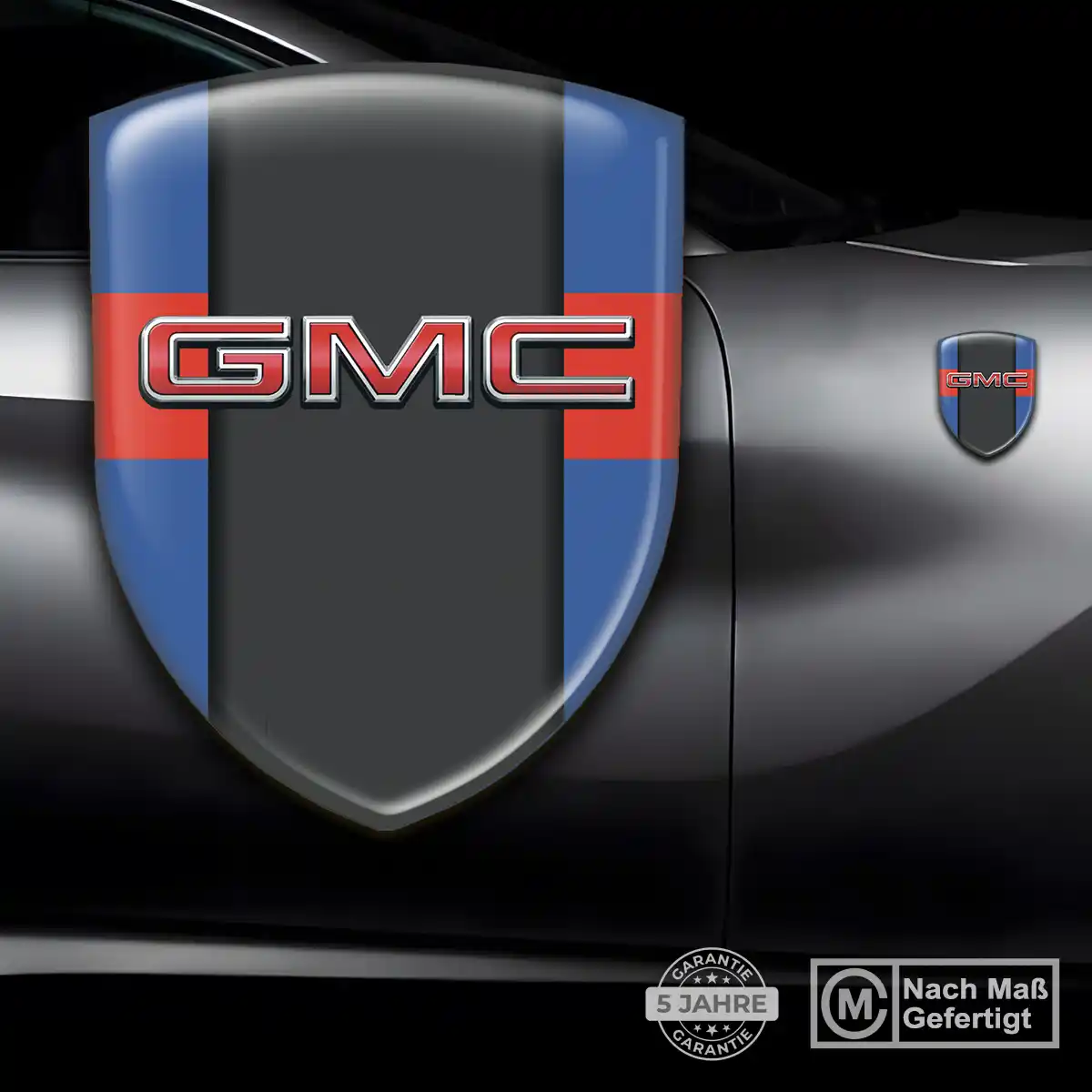 GMC 3D Gel Aufkleber Embleme Premiumqualität