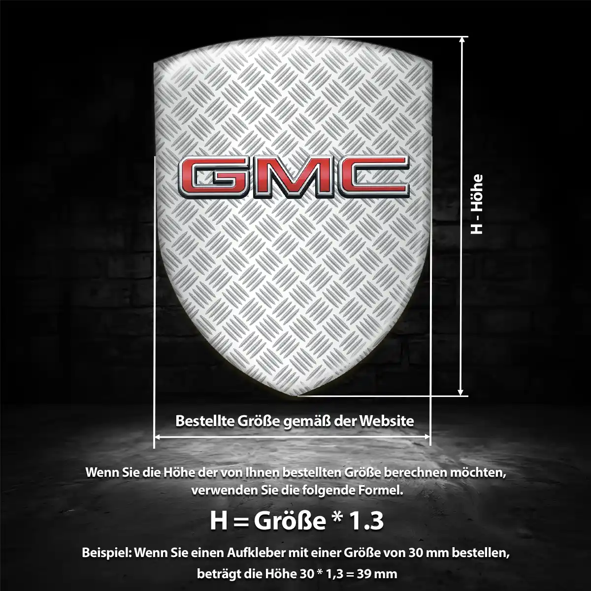 GMC 3D Gel Aufkleber Luxus-Edition