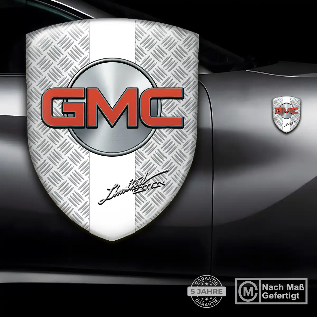 GMC 3D Gel Aufkleber Markenedition