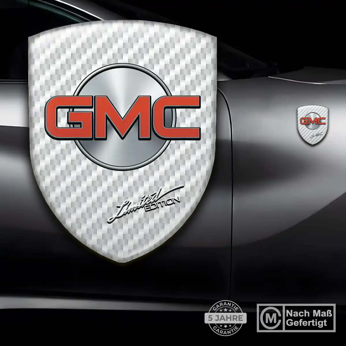 GMC 3D Gel Aufkleber Silikon Auto Hochwertiges Harz
