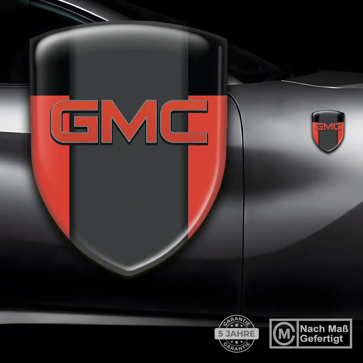 GMC 3D Gel Aufkleber Silikon Auto Premiumqualität