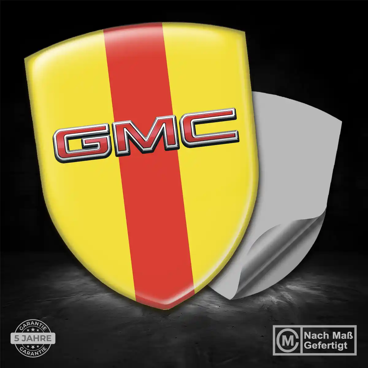 GMC 3D Gel Aufkleber Silikon Edles Design