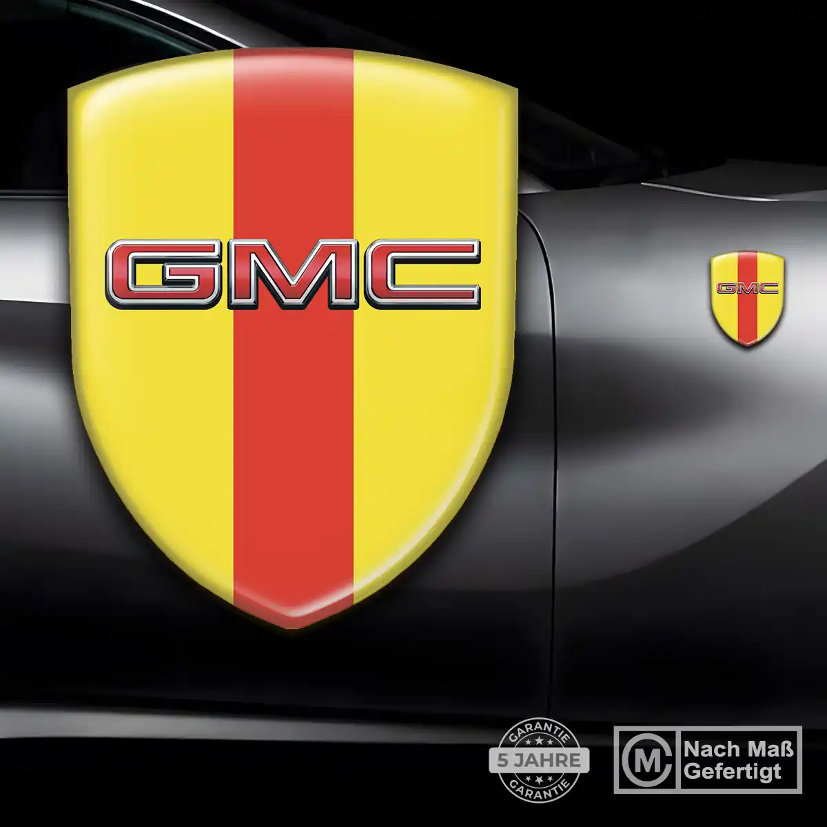 GMC 3D Gel Aufkleber Silikon Edles Design