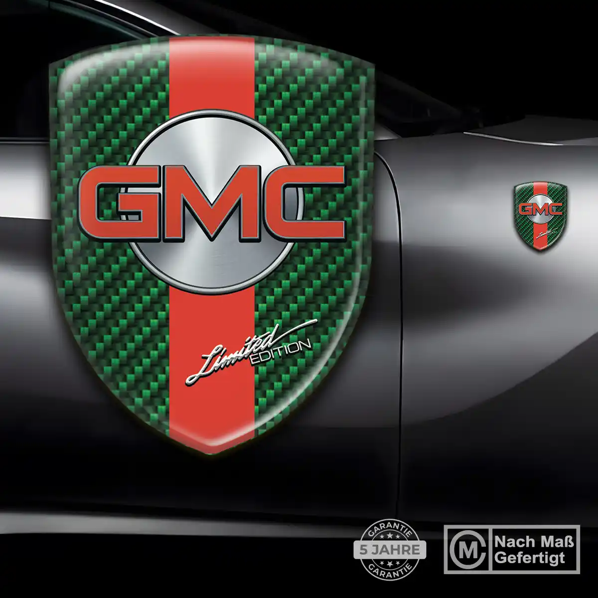 GMC 3D Gel Aufkleber Silikon Premiumqualität