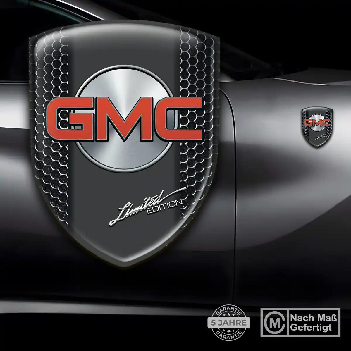 GMC 3D Gel Aufkleber Silikon Stilvolles Design