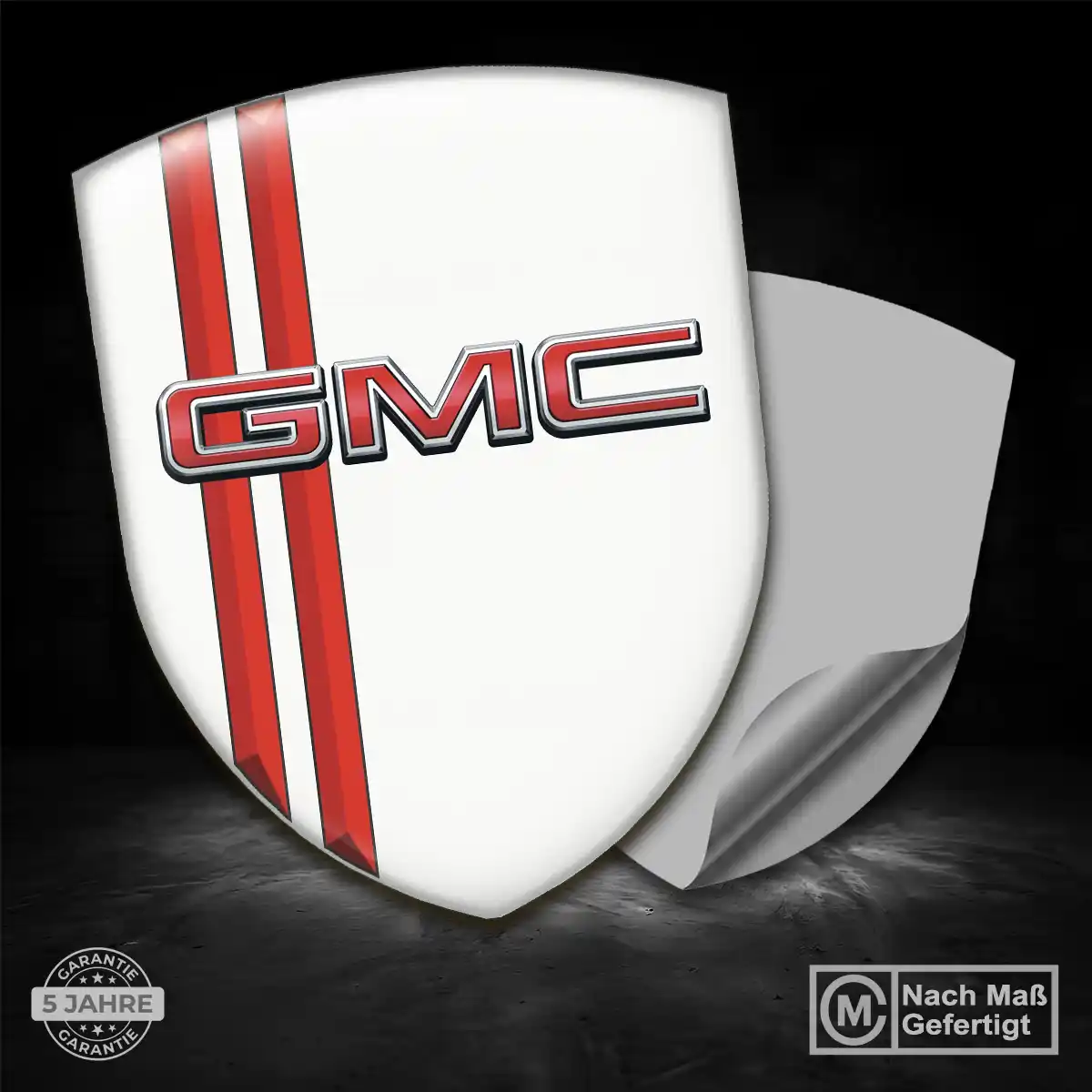 GMC 3D Gel Aufkleber Wappen Auto Elegantes Design