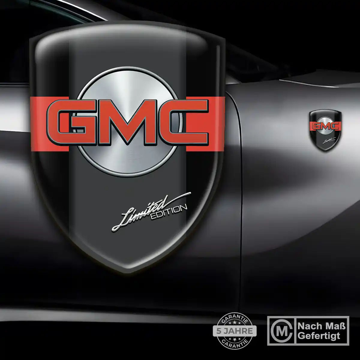 GMC 3D Gel Aufkleber Wappen Auto Limitierte Auflage